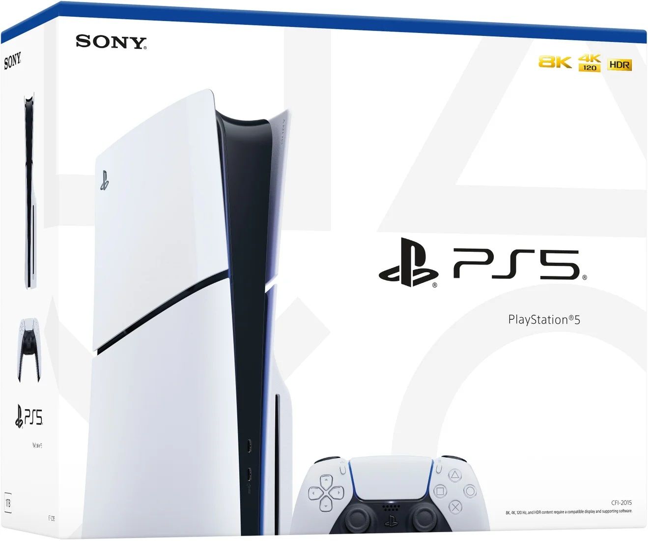 Игровая приставка Sony PlayStation 5 Slim CFI-20XX (1 ревизия, с дисководом)
